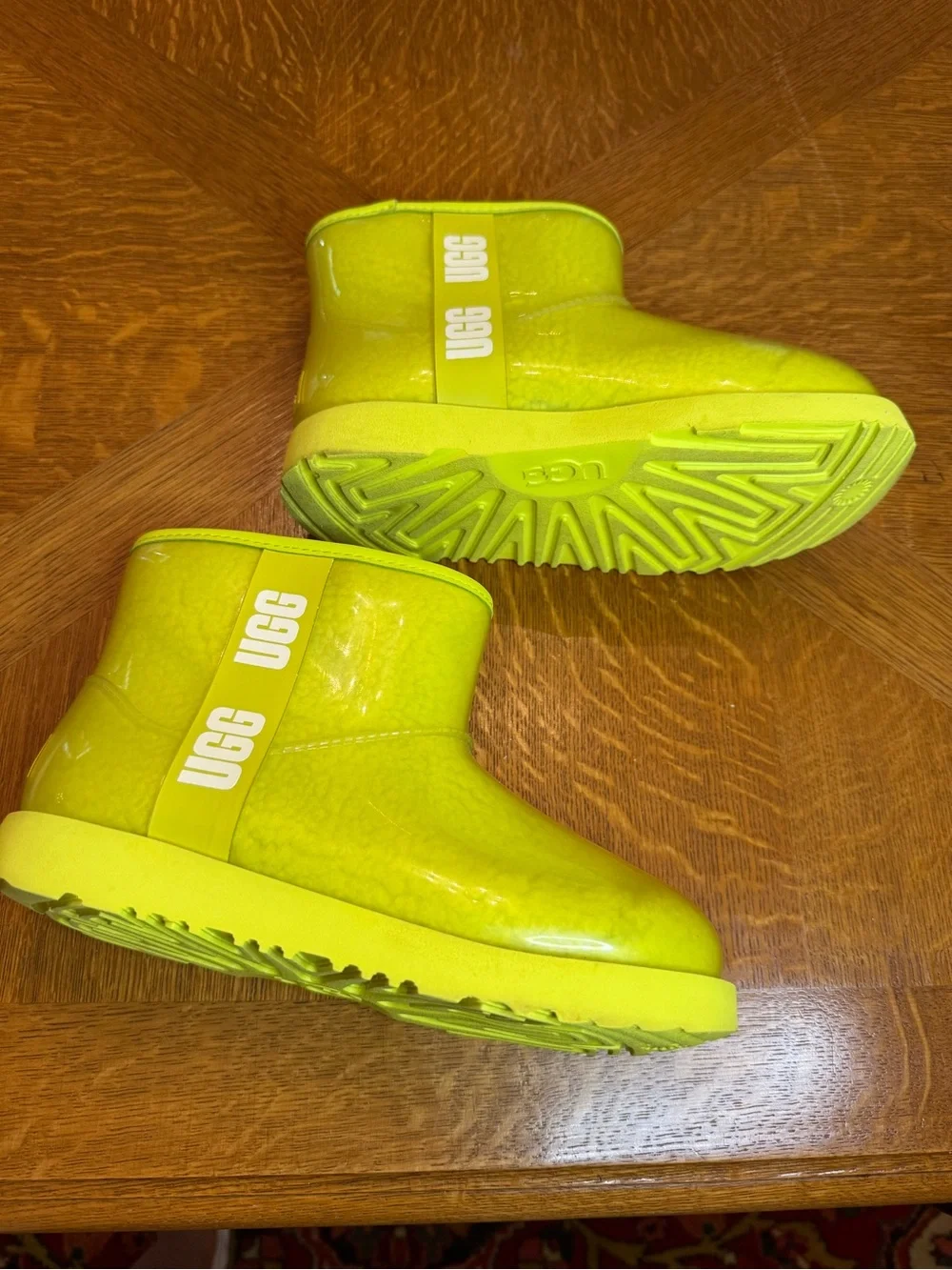 UGG Kids Neon Yellow Waterproof Winter Boots